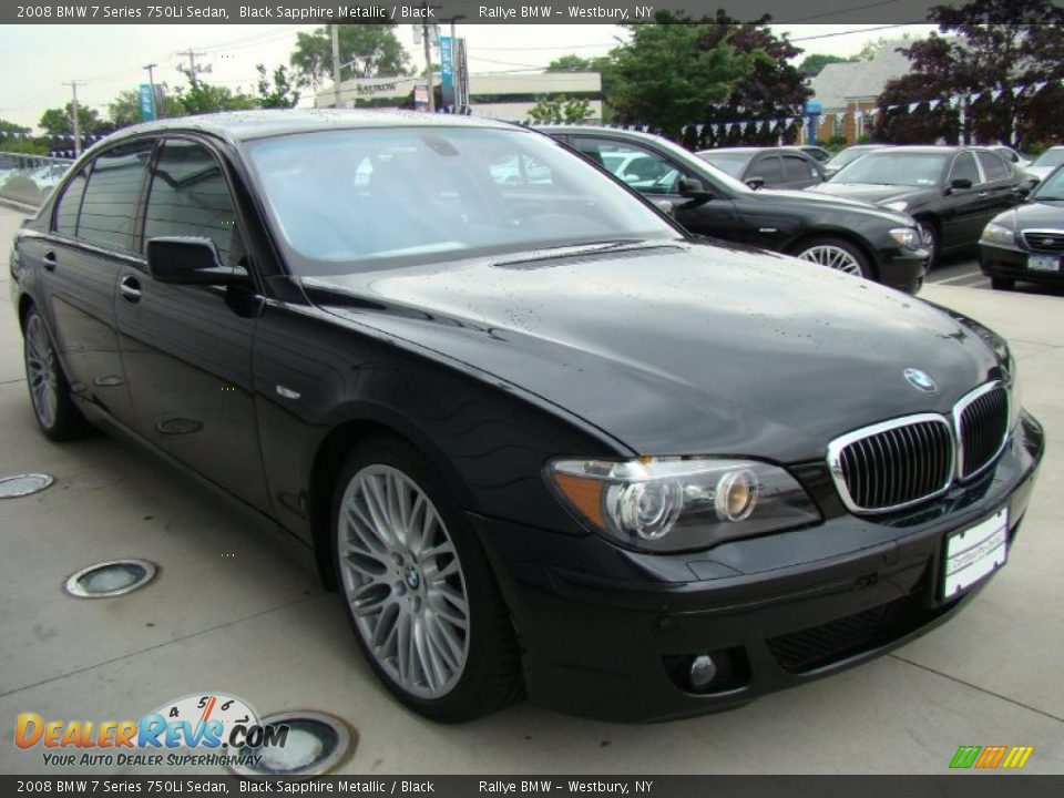 2008 BMW 7 Series 750Li Sedan Black Sapphire Metallic / Black Photo #3