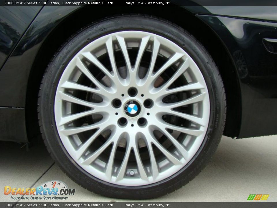 2008 BMW 7 Series 750Li Sedan Black Sapphire Metallic / Black Photo #6