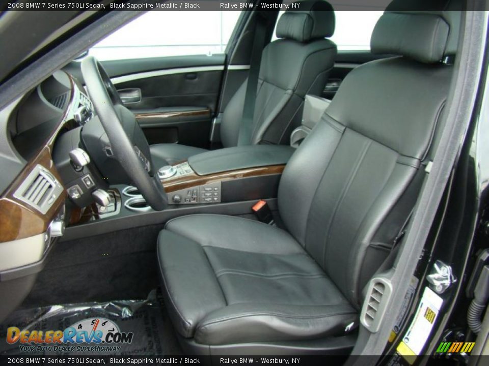 2008 BMW 7 Series 750Li Sedan Black Sapphire Metallic / Black Photo #8