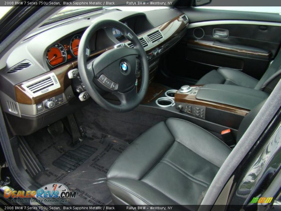 2008 BMW 7 Series 750Li Sedan Black Sapphire Metallic / Black Photo #10