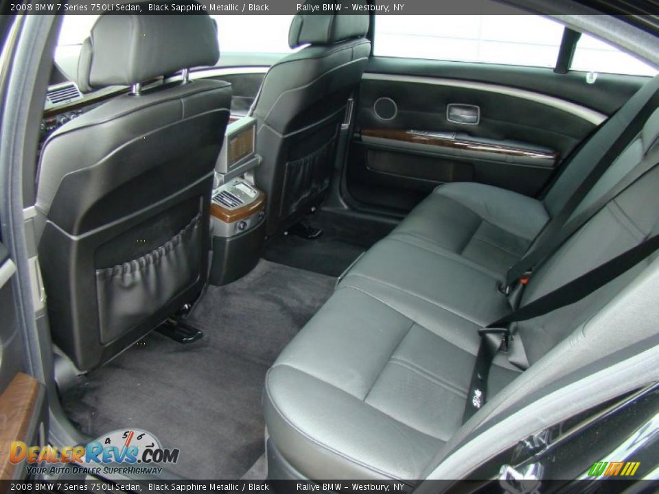 2008 BMW 7 Series 750Li Sedan Black Sapphire Metallic / Black Photo #11