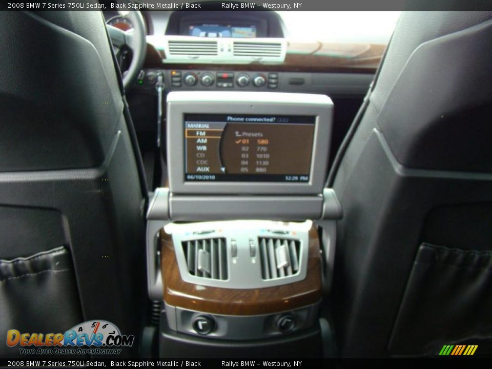 2008 BMW 7 Series 750Li Sedan Black Sapphire Metallic / Black Photo #12