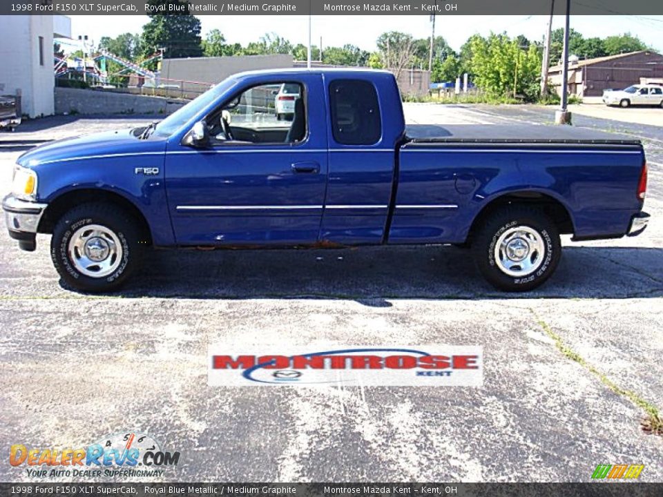 1998 Ford F150 XLT SuperCab Royal Blue Metallic / Medium Graphite Photo #1