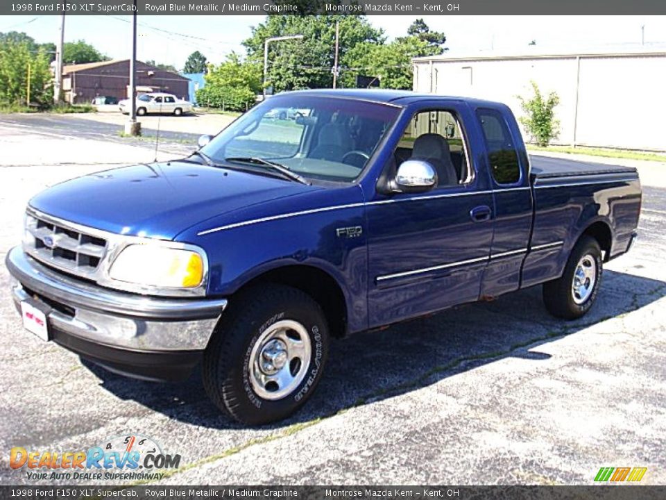 1998 Ford F150 XLT SuperCab Royal Blue Metallic / Medium Graphite Photo #3