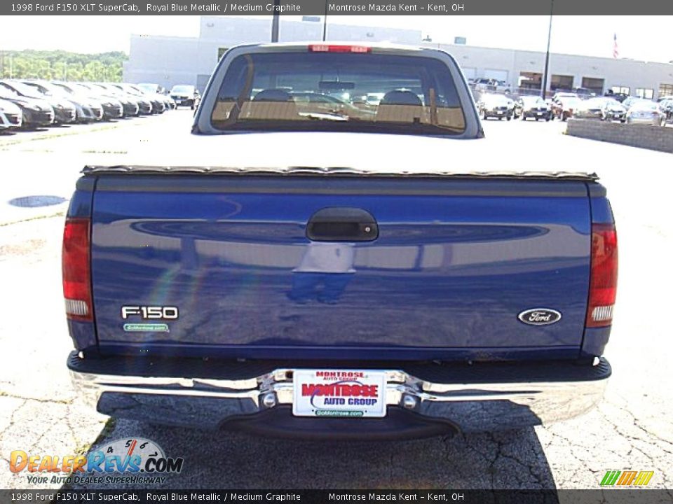 1998 Ford F150 XLT SuperCab Royal Blue Metallic / Medium Graphite Photo #7