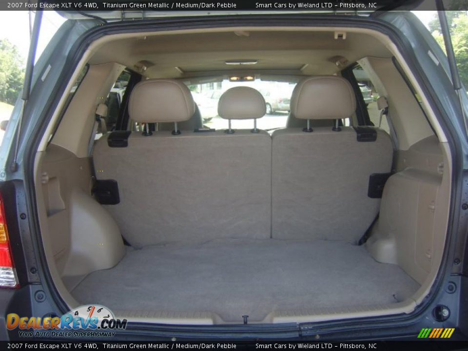 2007 Ford Escape XLT V6 4WD Titanium Green Metallic / Medium/Dark Pebble Photo #8