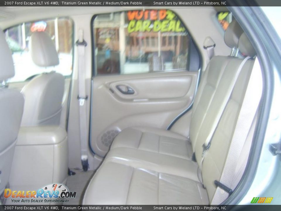 2007 Ford Escape XLT V6 4WD Titanium Green Metallic / Medium/Dark Pebble Photo #10