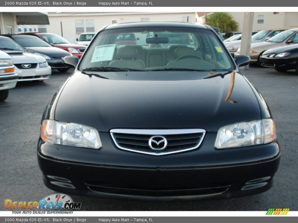 2000 Mazda 626 ES-V6 Black Onyx / Beige Photo #2