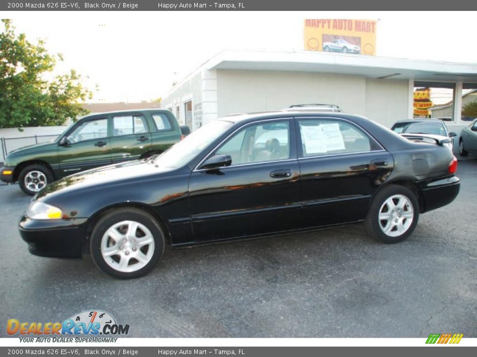 2000 Mazda 626 ES-V6 Black Onyx / Beige Photo #5