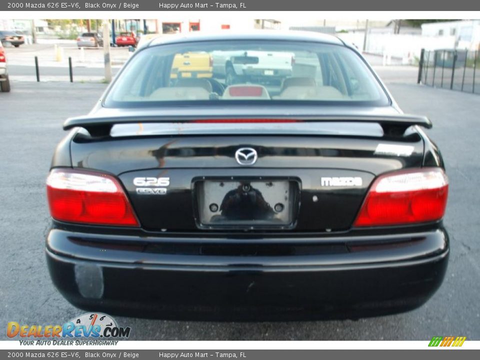 2000 Mazda 626 ES-V6 Black Onyx / Beige Photo #7