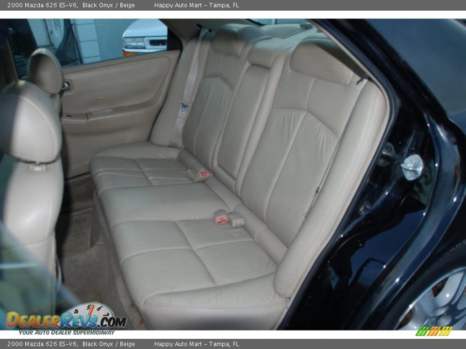 2000 Mazda 626 ES-V6 Black Onyx / Beige Photo #19
