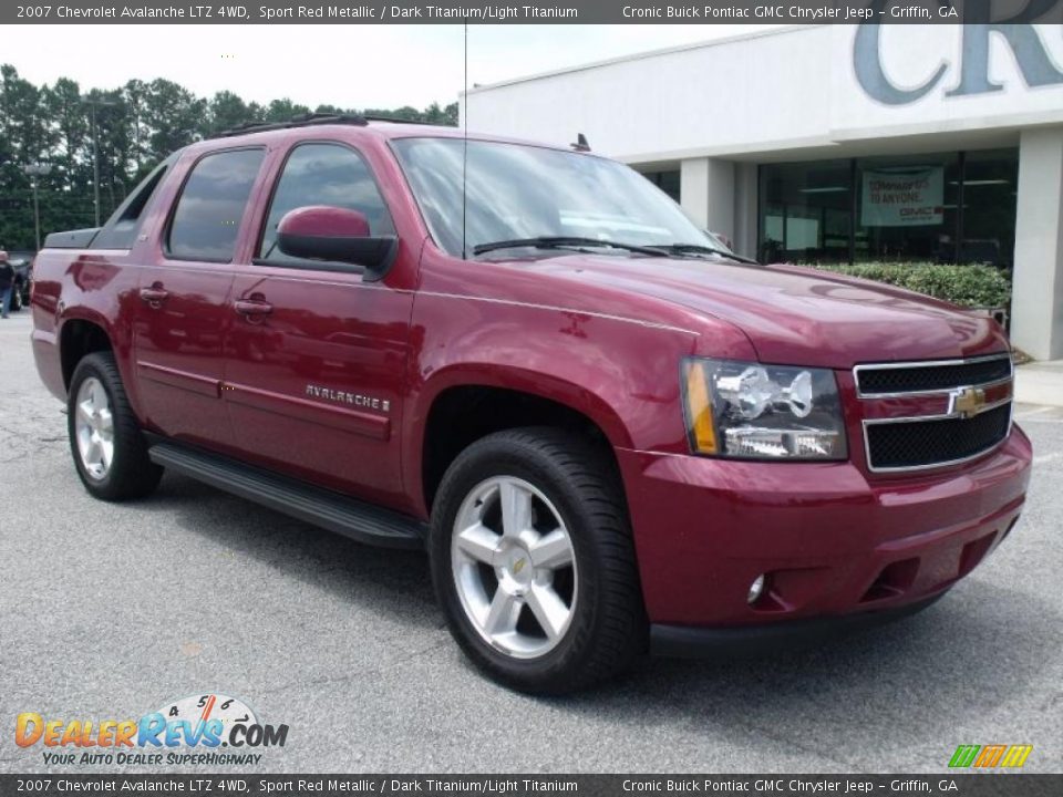 2007 Chevrolet Avalanche LTZ 4WD Sport Red Metallic / Dark Titanium/Light Titanium Photo #2