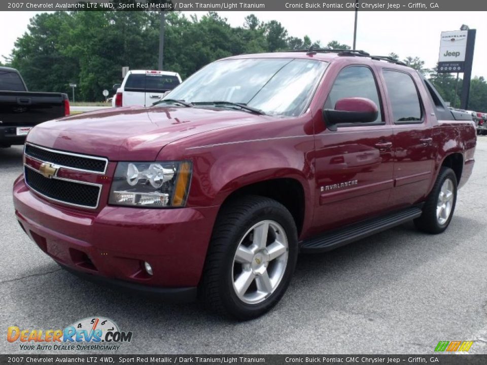 2007 Chevrolet Avalanche LTZ 4WD Sport Red Metallic / Dark Titanium/Light Titanium Photo #4