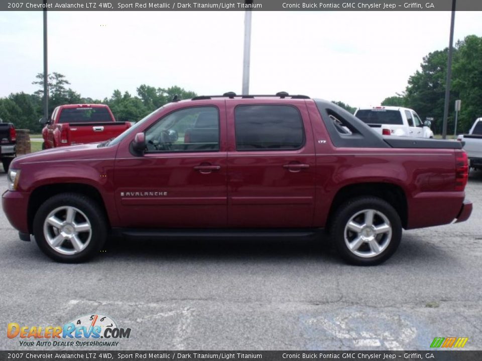 2007 Chevrolet Avalanche LTZ 4WD Sport Red Metallic / Dark Titanium/Light Titanium Photo #5