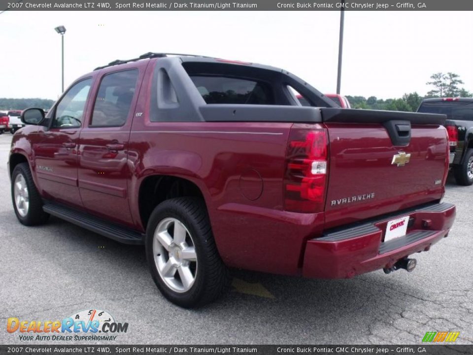 2007 Chevrolet Avalanche LTZ 4WD Sport Red Metallic / Dark Titanium/Light Titanium Photo #6