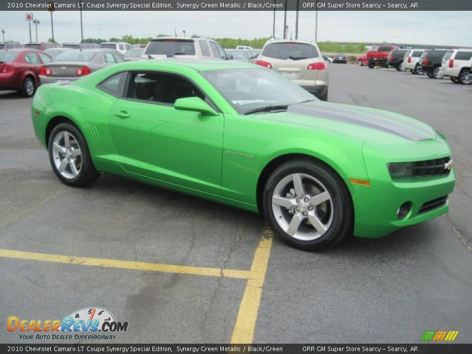 2010 Chevrolet Camaro LT Coupe Synergy Special Edition Synergy Green Metallic / Black/Green Photo #3