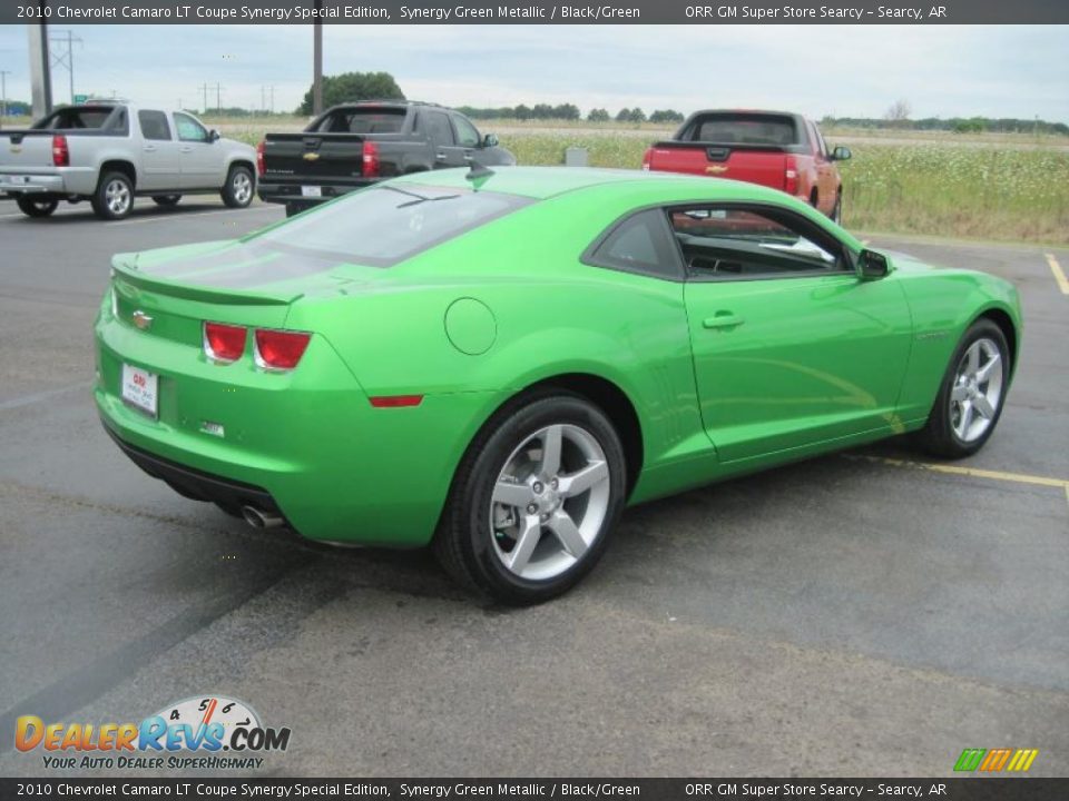 2010 Chevrolet Camaro LT Coupe Synergy Special Edition Synergy Green Metallic / Black/Green Photo #4