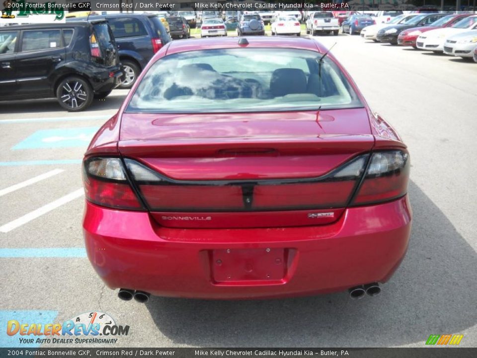 2004 Pontiac Bonneville GXP Crimson Red / Dark Pewter Photo #4