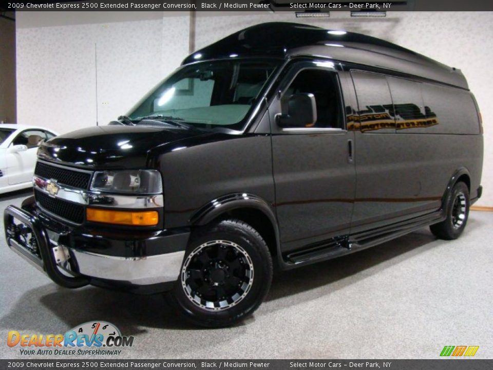 2009 Chevrolet Express 2500 Extended Passenger Conversion Black / Medium Pewter Photo #1