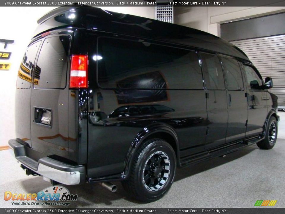 2009 Chevrolet Express 2500 Extended Passenger Conversion Black / Medium Pewter Photo #3