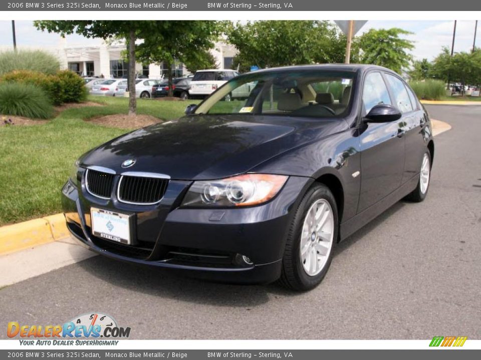 2006 BMW 3 Series 325i Sedan Monaco Blue Metallic / Beige Photo #2