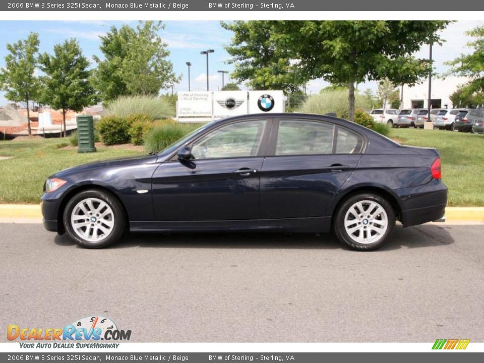 2006 BMW 3 Series 325i Sedan Monaco Blue Metallic / Beige Photo #3