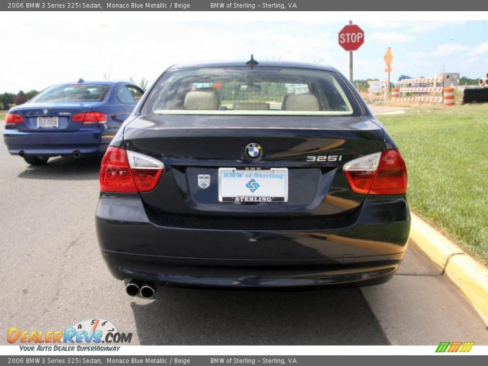 2006 BMW 3 Series 325i Sedan Monaco Blue Metallic / Beige Photo #5
