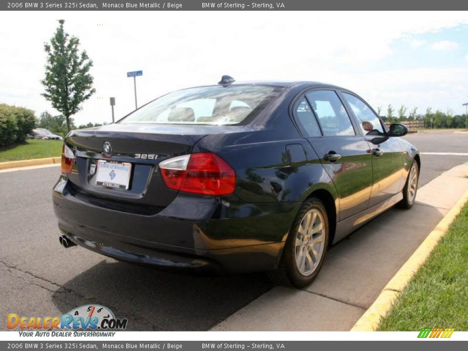 2006 BMW 3 Series 325i Sedan Monaco Blue Metallic / Beige Photo #6