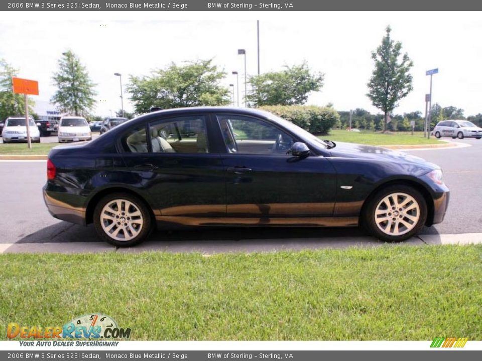 2006 BMW 3 Series 325i Sedan Monaco Blue Metallic / Beige Photo #7