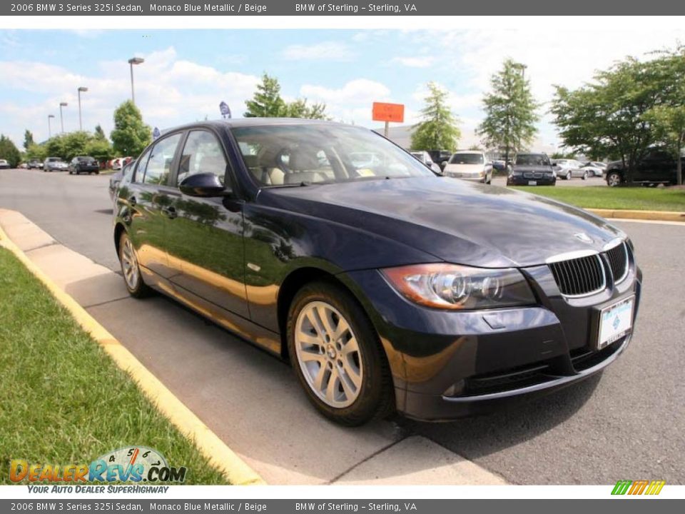 2006 BMW 3 Series 325i Sedan Monaco Blue Metallic / Beige Photo #8