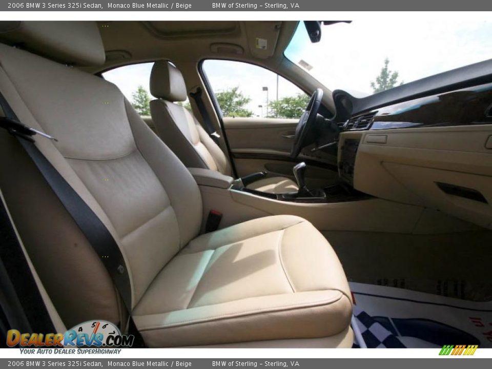 2006 BMW 3 Series 325i Sedan Monaco Blue Metallic / Beige Photo #9