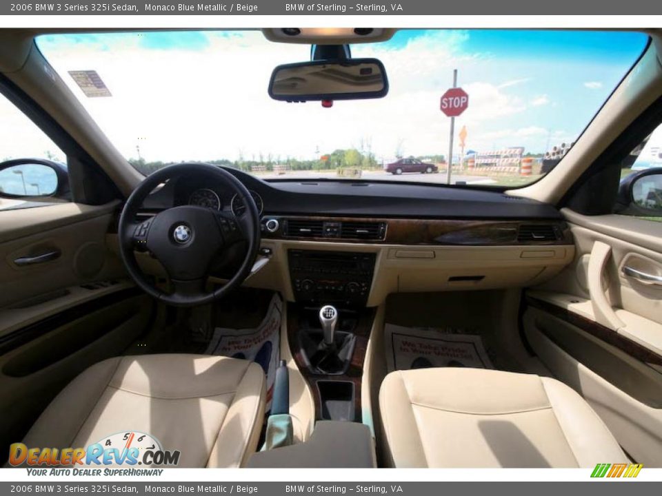 2006 BMW 3 Series 325i Sedan Monaco Blue Metallic / Beige Photo #11