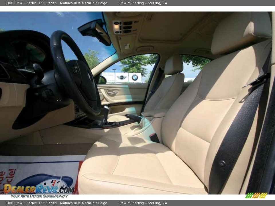 2006 BMW 3 Series 325i Sedan Monaco Blue Metallic / Beige Photo #13
