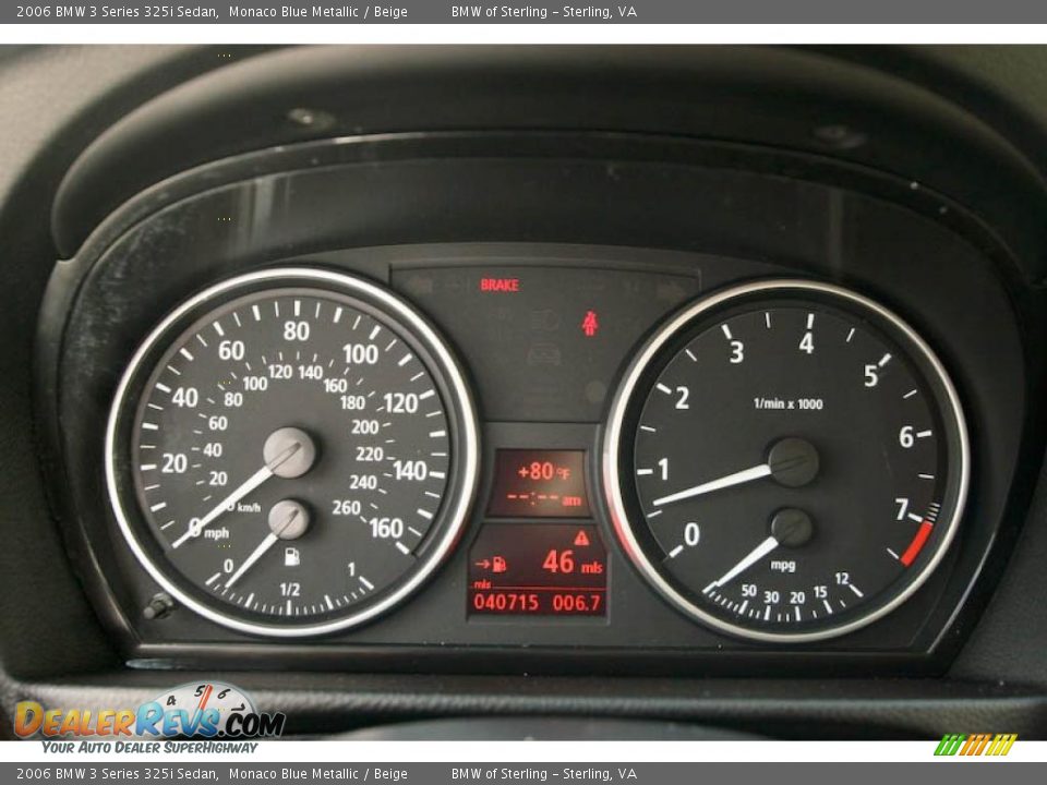 2006 BMW 3 Series 325i Sedan Monaco Blue Metallic / Beige Photo #14