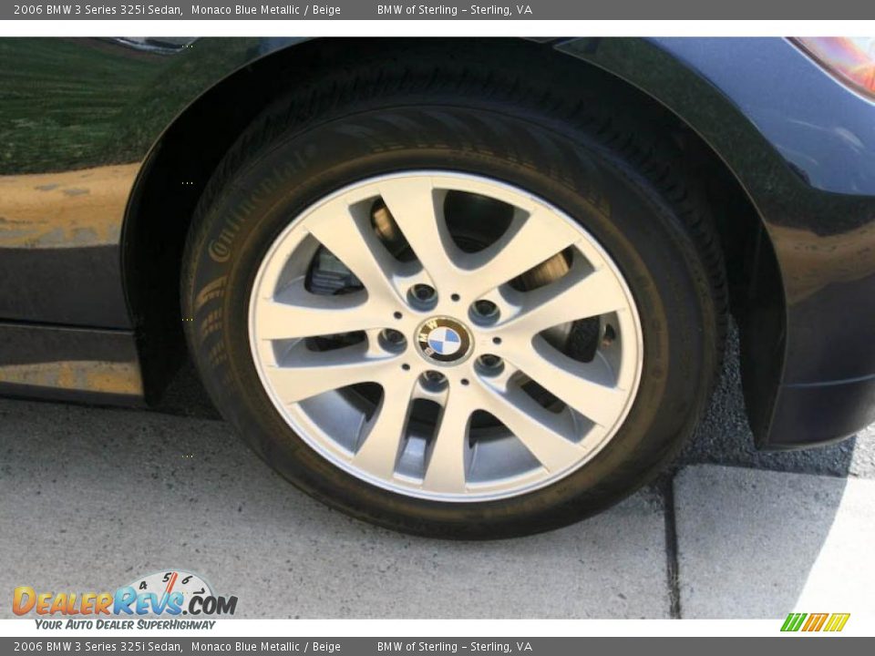 2006 BMW 3 Series 325i Sedan Monaco Blue Metallic / Beige Photo #22