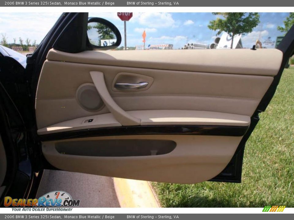 2006 BMW 3 Series 325i Sedan Monaco Blue Metallic / Beige Photo #25