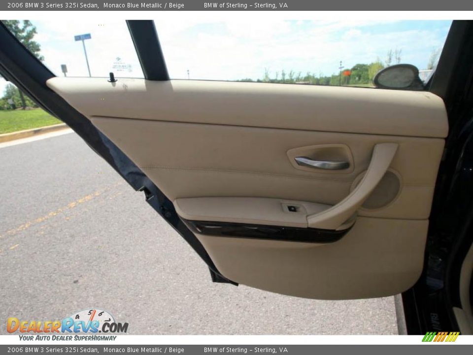 2006 BMW 3 Series 325i Sedan Monaco Blue Metallic / Beige Photo #26