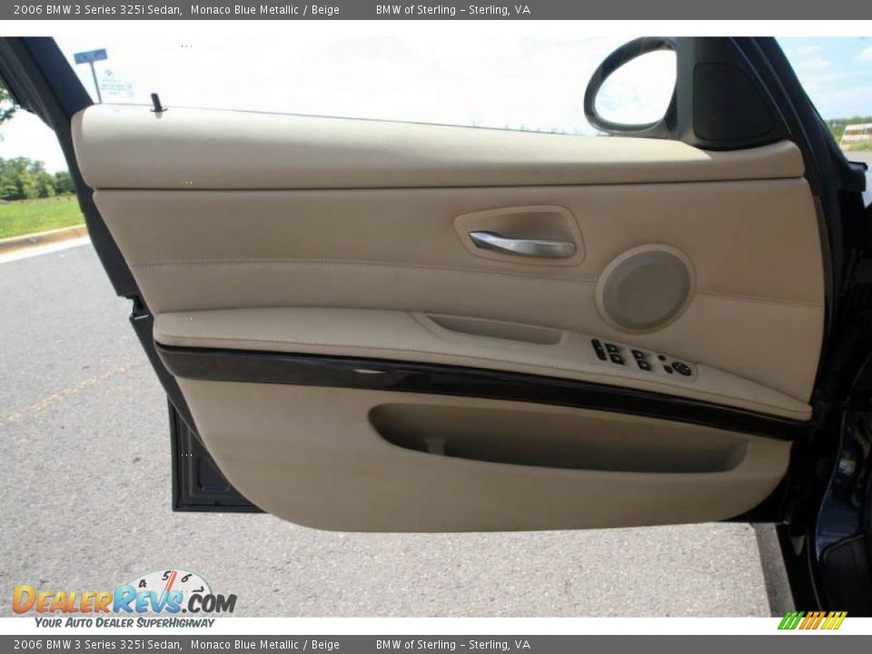 2006 BMW 3 Series 325i Sedan Monaco Blue Metallic / Beige Photo #27