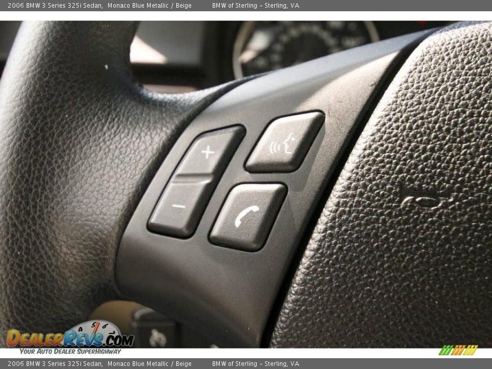 2006 BMW 3 Series 325i Sedan Monaco Blue Metallic / Beige Photo #33