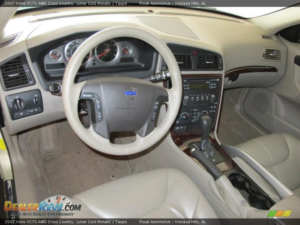 2007 Volvo XC70 AWD Cross Country Lunar Gold Metallic / Taupe Photo #12