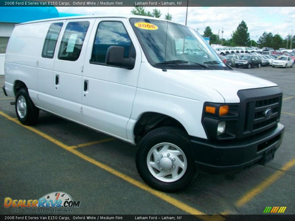 2008 Ford E Series Van E150 Cargo Oxford White / Medium Flint Photo #6