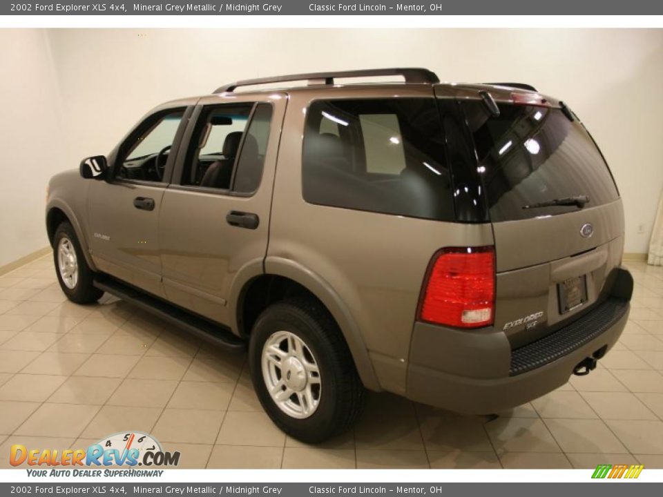 2002 Ford Explorer XLS 4x4 Mineral Grey Metallic / Midnight Grey Photo #5