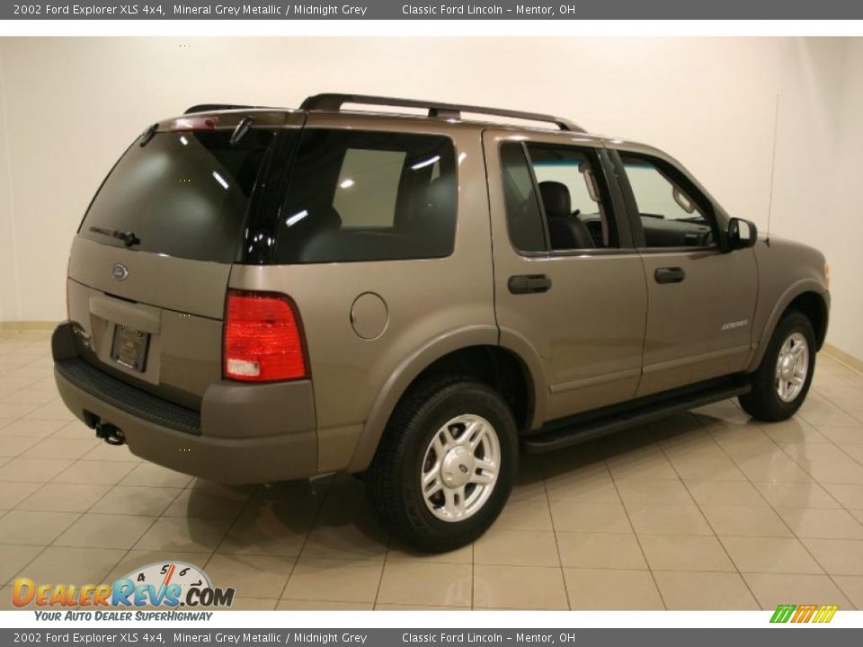 2002 Ford Explorer XLS 4x4 Mineral Grey Metallic / Midnight Grey Photo #7