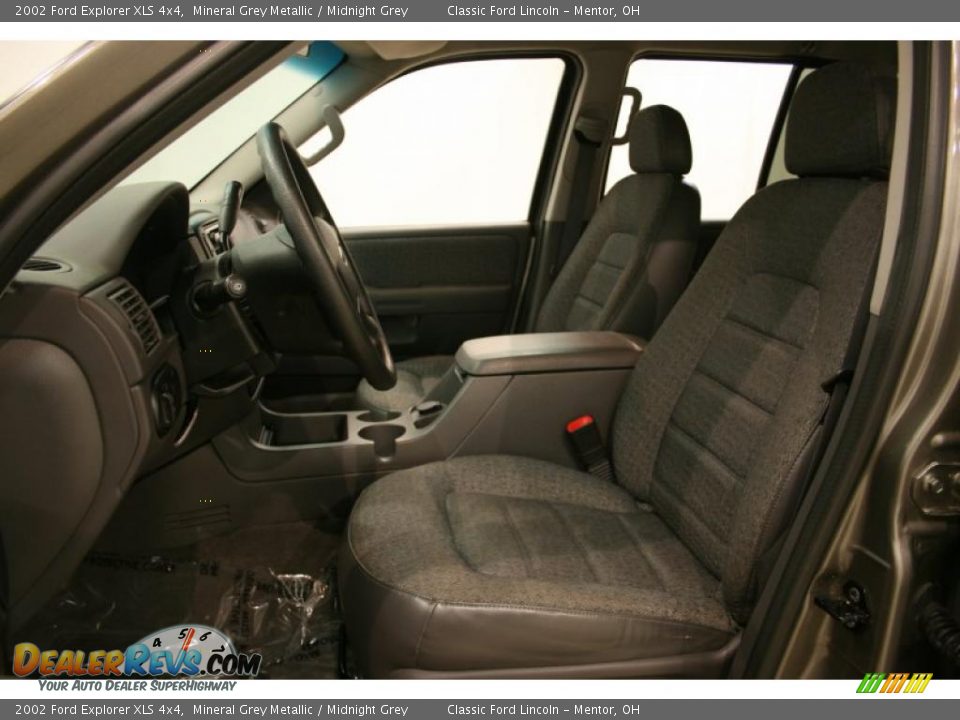 2002 Ford Explorer XLS 4x4 Mineral Grey Metallic / Midnight Grey Photo #9