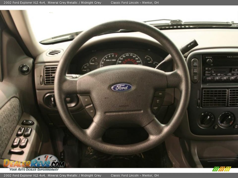 2002 Ford Explorer XLS 4x4 Mineral Grey Metallic / Midnight Grey Photo #10