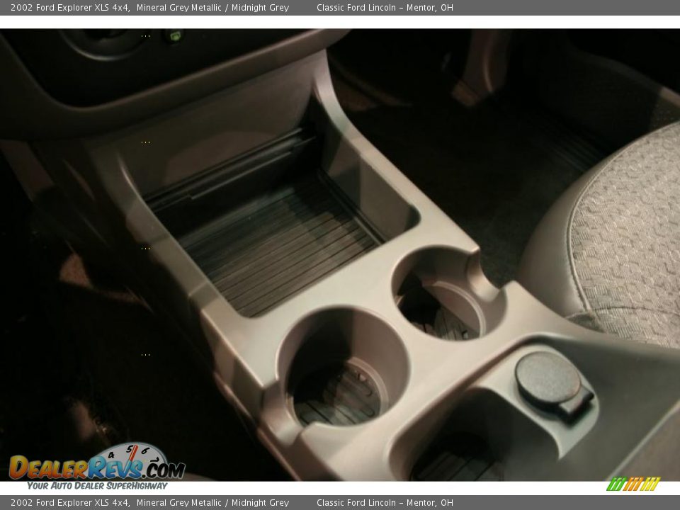 2002 Ford Explorer XLS 4x4 Mineral Grey Metallic / Midnight Grey Photo #14