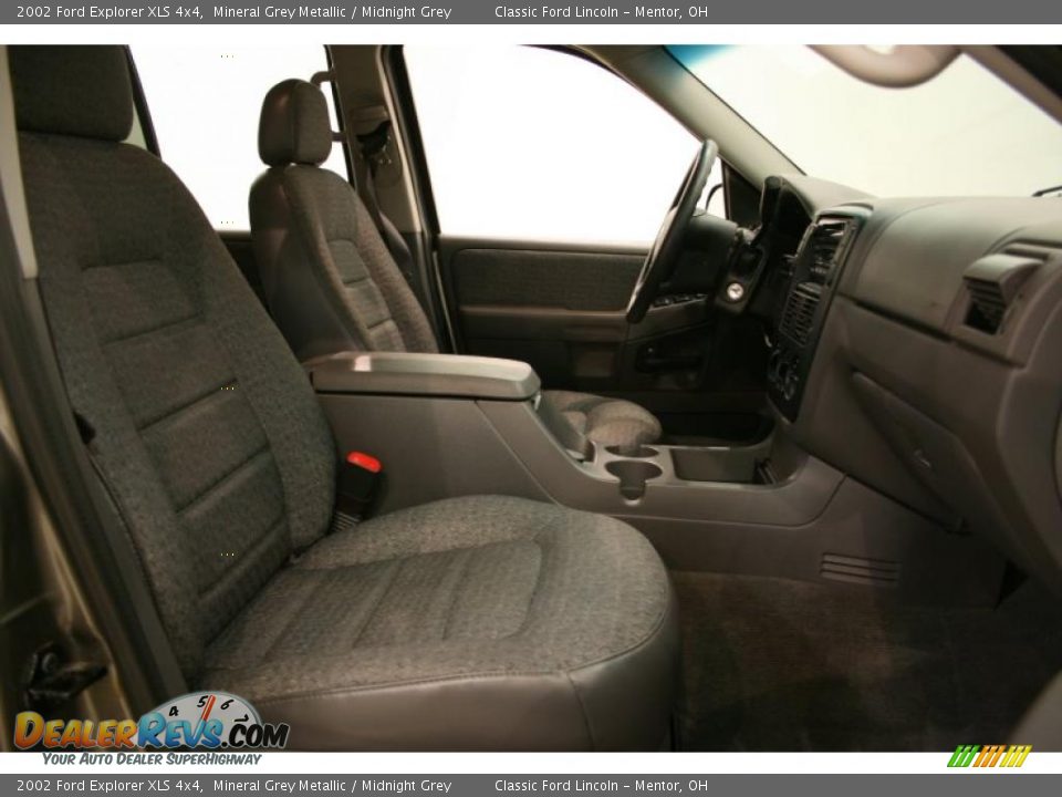 2002 Ford Explorer XLS 4x4 Mineral Grey Metallic / Midnight Grey Photo #15