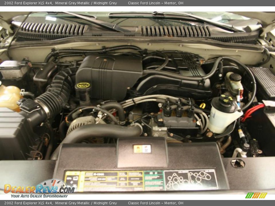 2002 Ford Explorer XLS 4x4 Mineral Grey Metallic / Midnight Grey Photo #19