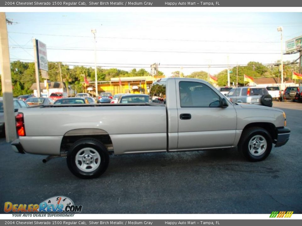 2004 Chevrolet Silverado 1500 Regular Cab Silver Birch Metallic / Medium Gray Photo #5
