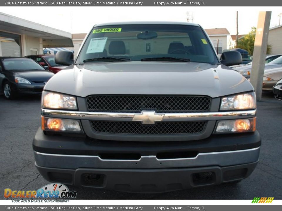 2004 Chevrolet Silverado 1500 Regular Cab Silver Birch Metallic / Medium Gray Photo #6